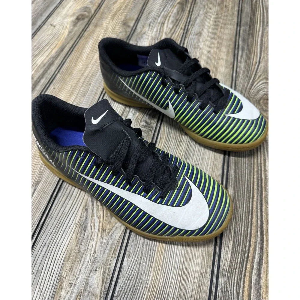 Nike Jr Mercurial Vortex (831953-013) indoor soccer 6 youth Kids 6Y
